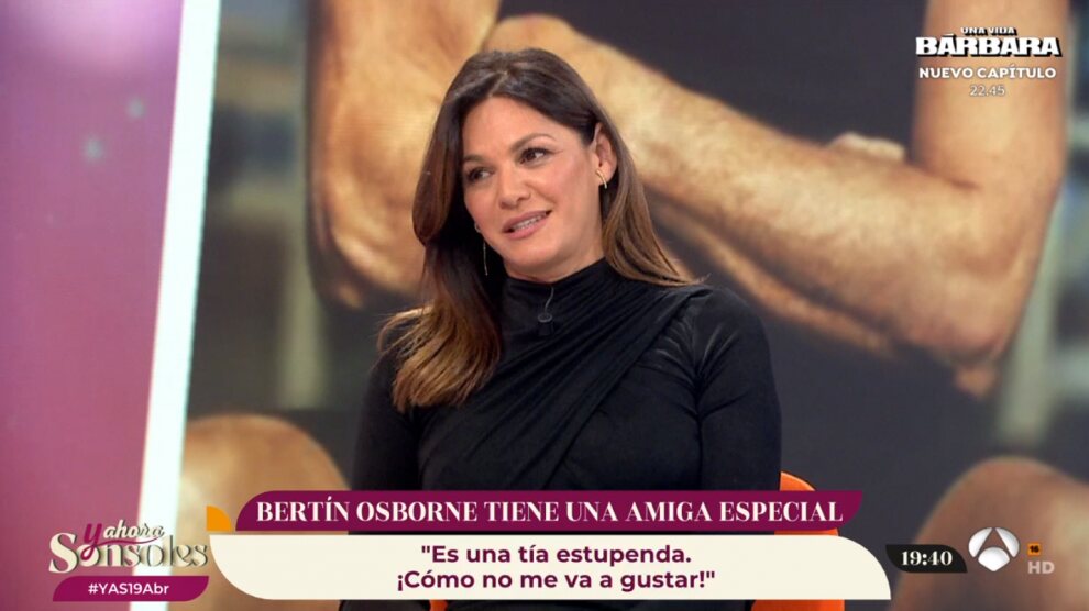 Fabiola Martínez se pronuncia en 'Y ahora, Sonsoles' / Foto: Antena 3