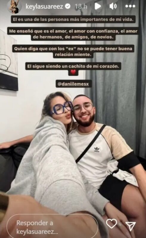 Keyla presenta a su exnovio en Instagram y expresa sus sentimientos hacia él/ Foto: Instagram