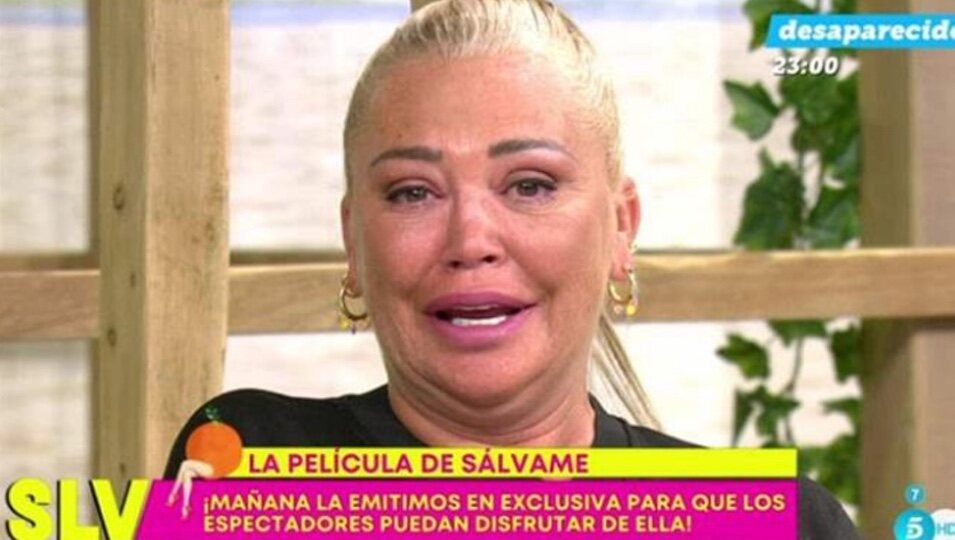 Belén Esteban llora al hablar del especial de 'Sálvame'/ Foto: Telecinco