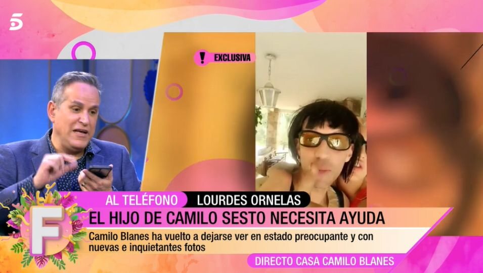 Lourdes Ornelas en 'Fiesta' explica la situación de su hijo con Cristina Rapado/ Foto: Telecinco