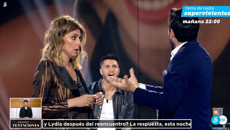 Sandra Barneda no da crédito a la noticia de Adrián y Napoli | Foto: Telecinco