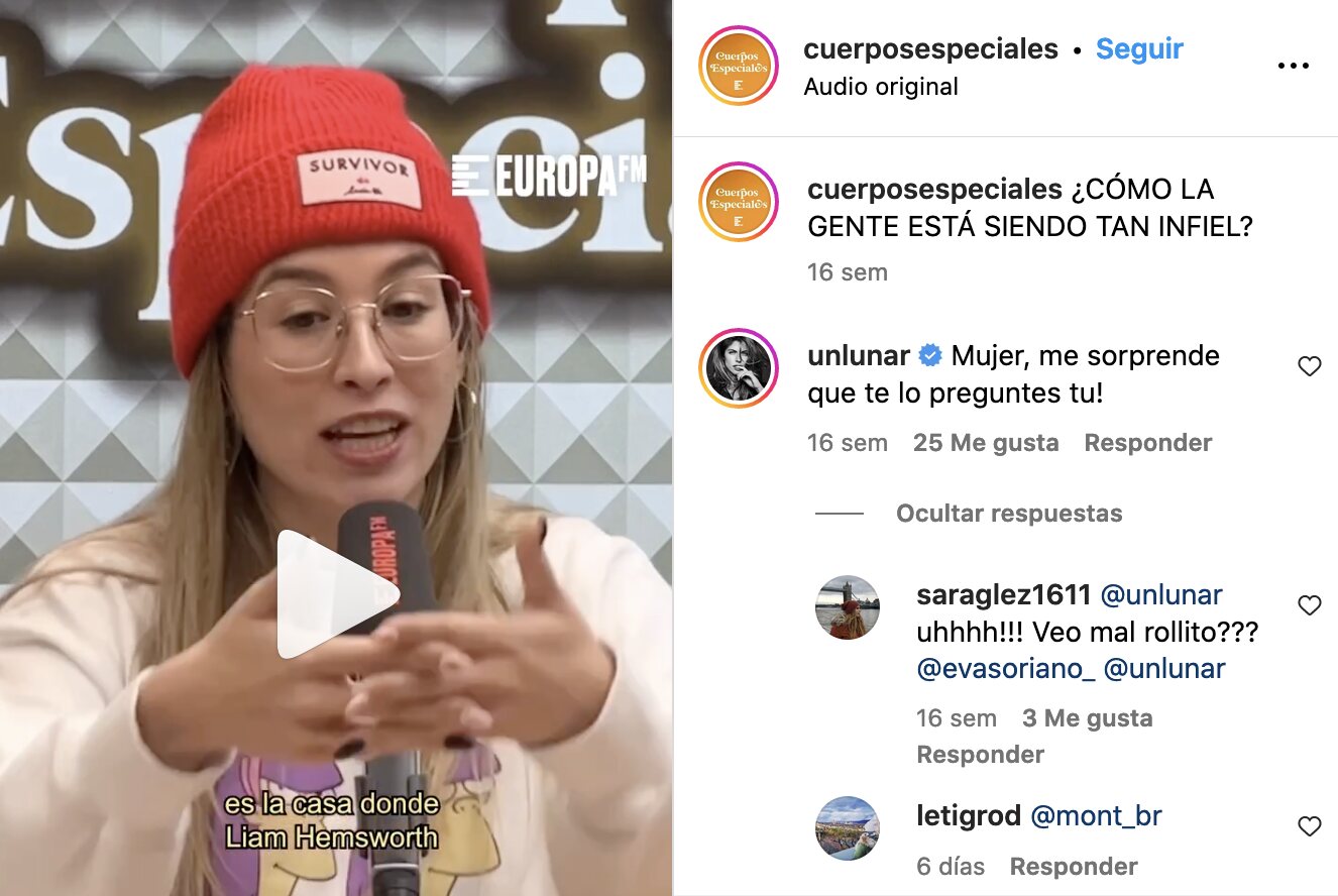 El mensaje de Stephanie Cayo a Eva Soriano en Instagram