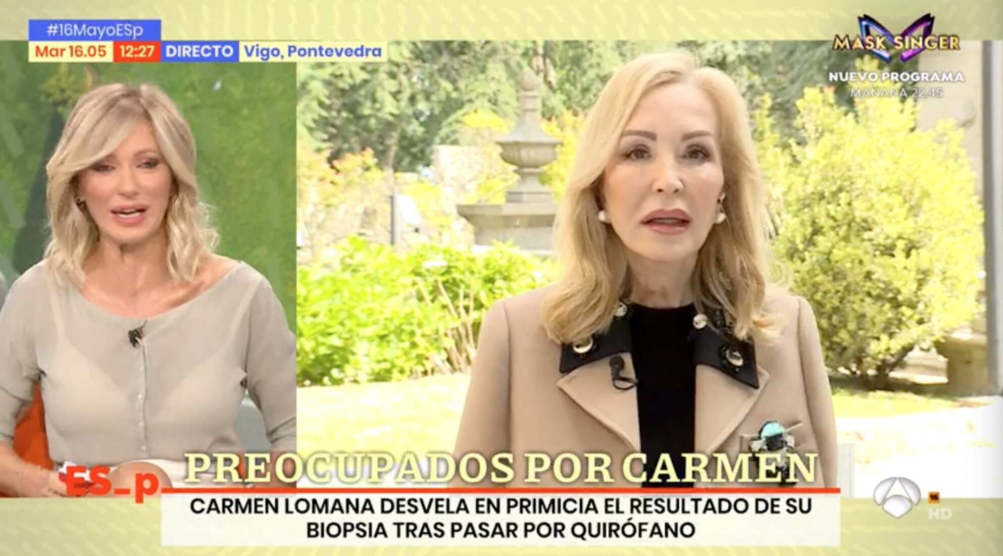 Carmen Lomana ha compartido la feliz noticia en 'Espajo Público'