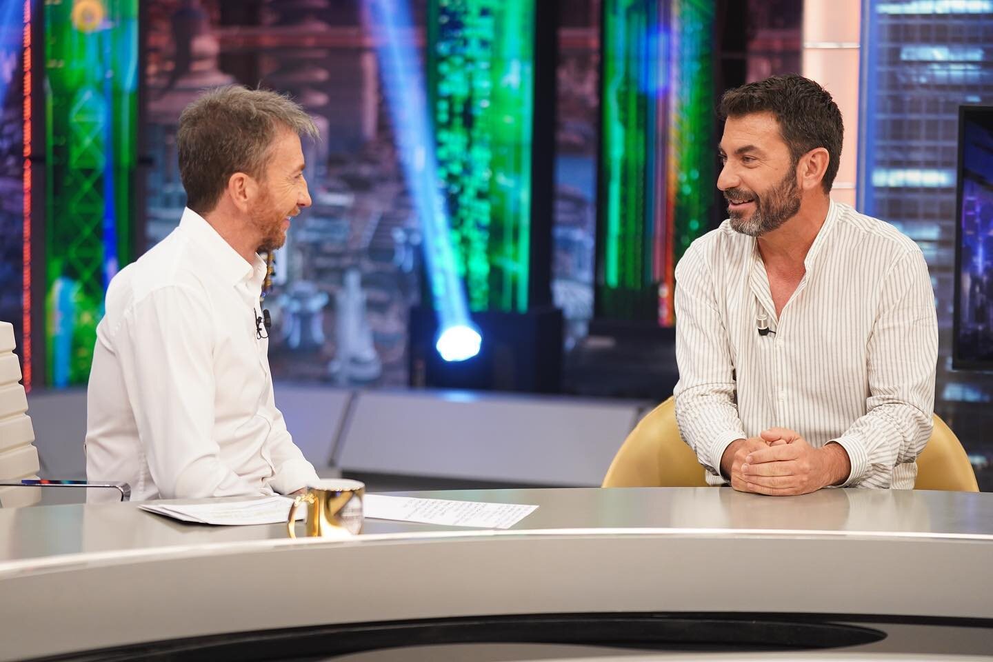 Arturo Valls hablando con Pablo Motos en 'El Hormiguero'/ Foto: Antena 3