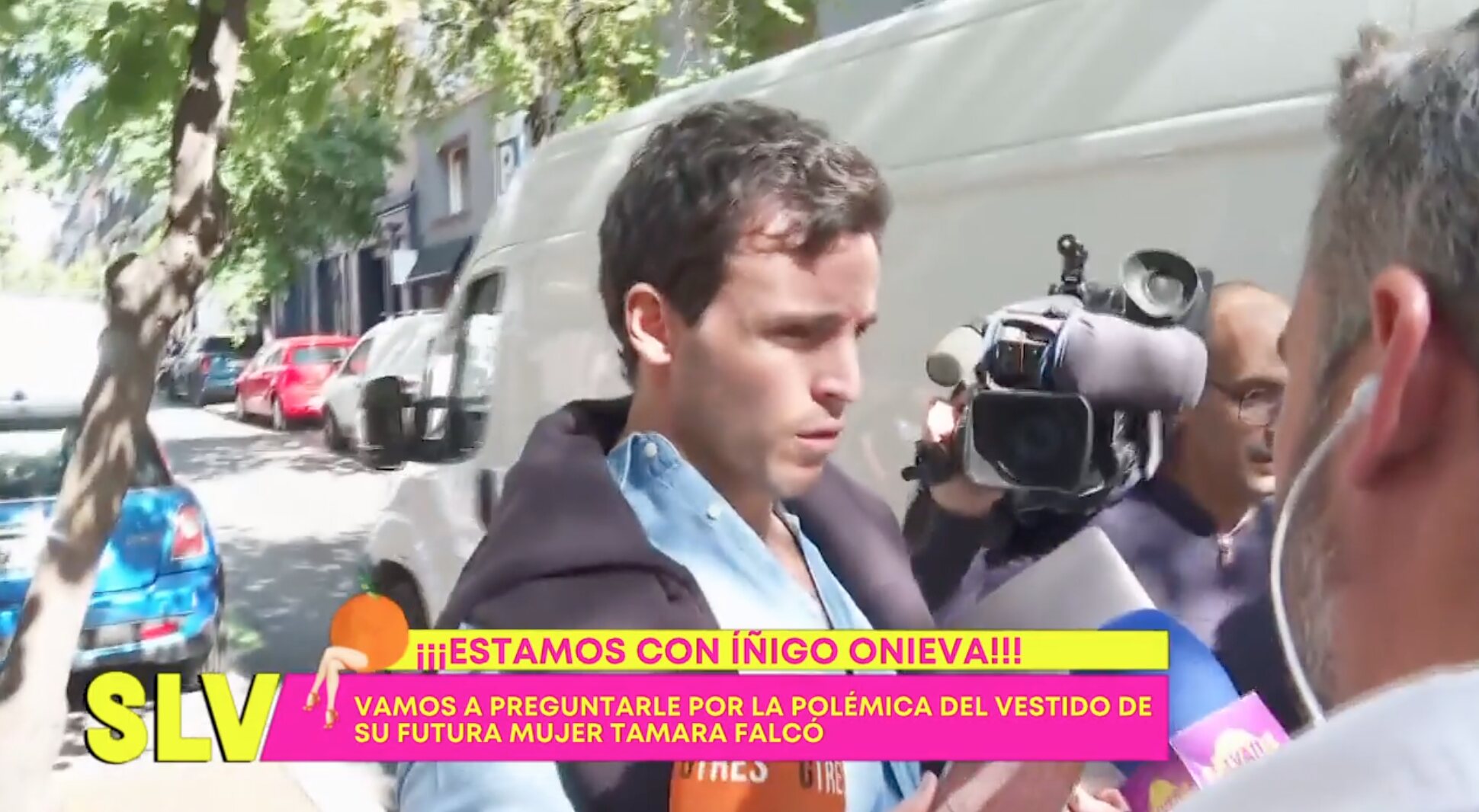 Íñigo Onieva, molesto con la presencia de la prensa | Foto: Telecinco.es