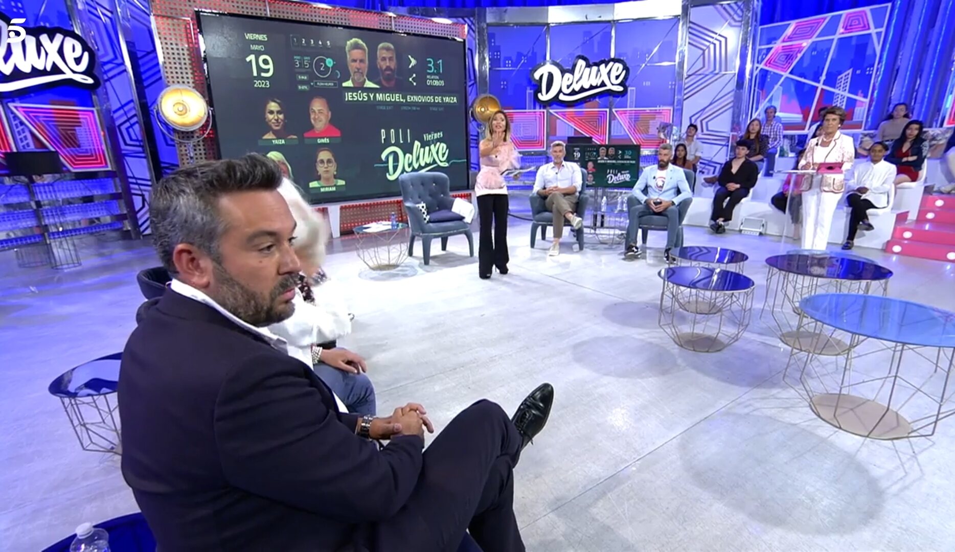 Los exnovios de Yaiza en el 'Deluxe' / Foto: Telecinco.es