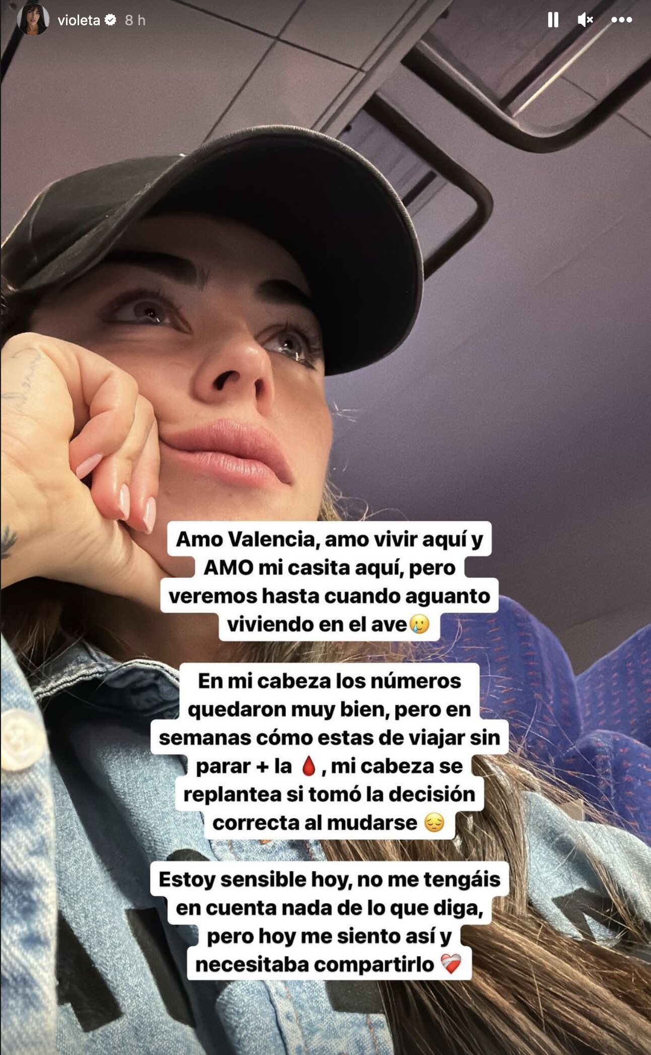 Violeta Mangriñán comparte una reflexión/ Foto: Instagram