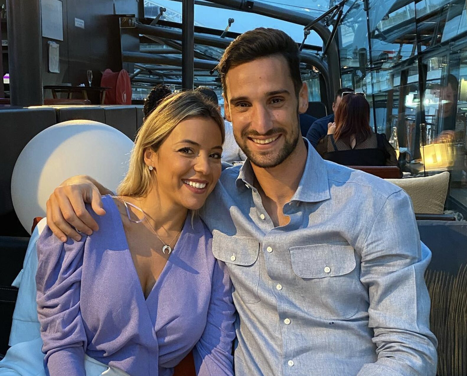 Sergio Rico y su mujer Alba Silva/ Foto. Instagram