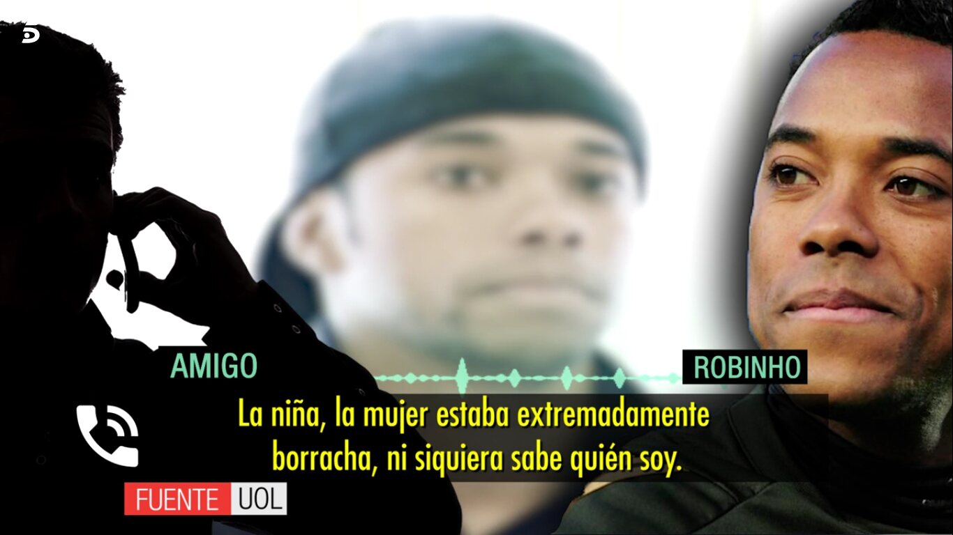 Parte de la conversación de Robinho con sus amigos / Foto: Telecinco