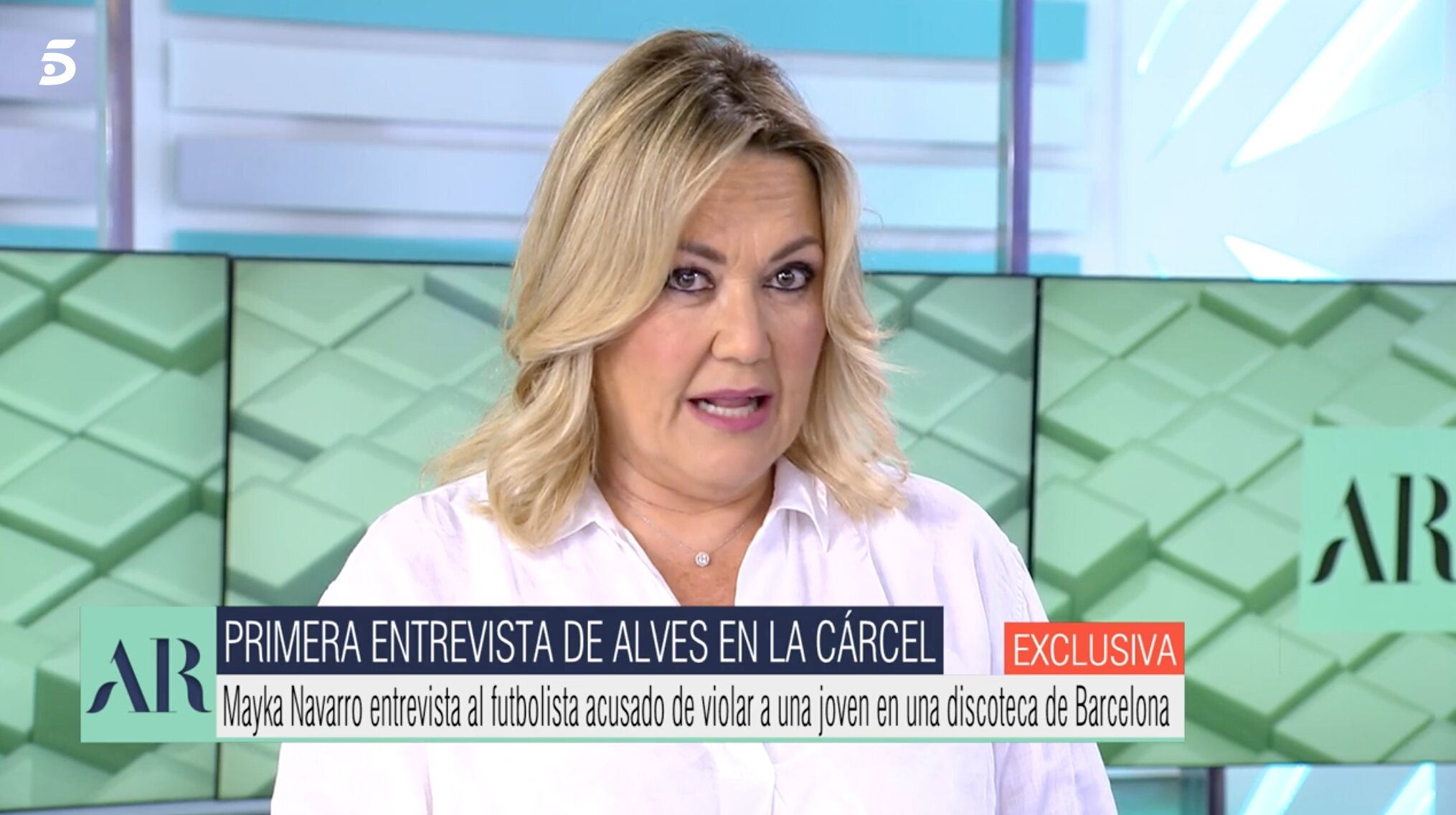 Mayka Navarro ha entrevistado a Alves en prisión | Foto: Telecinco.es