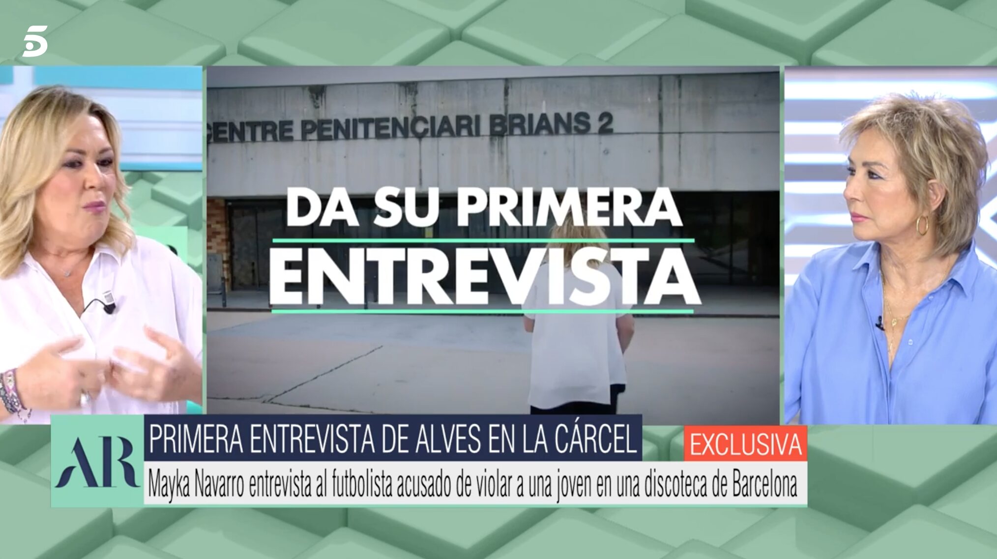 La entrevista a Alves se publica en La Vanguardia y en 'El programa de Ana Rosa' | Foto: Telecinco.es
