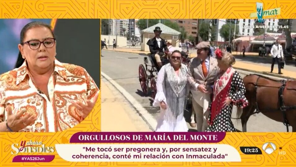María del Monte en 'Y ahora Sonsoles' / Foto: Antena 3