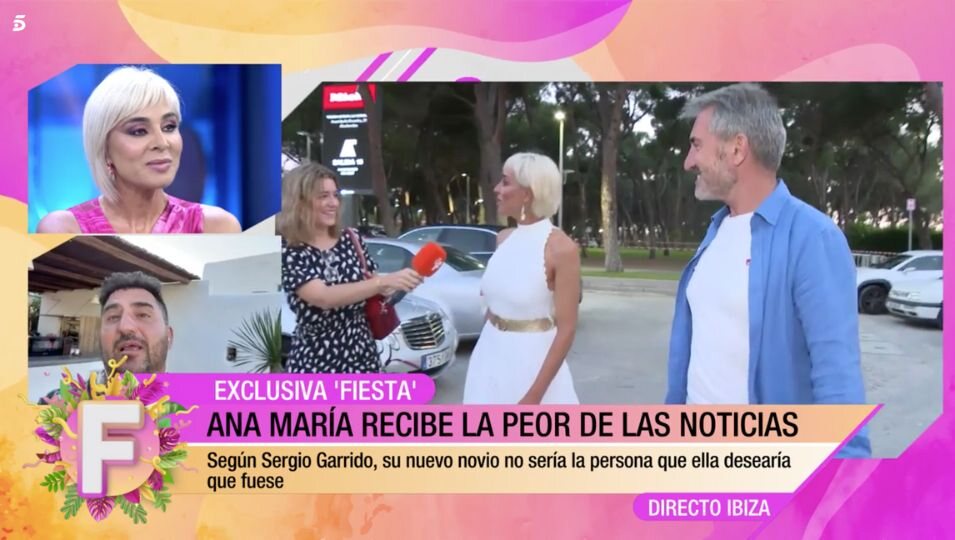 Ana María Aldón y su nuevo novio Eladio | Foto: Telecino 