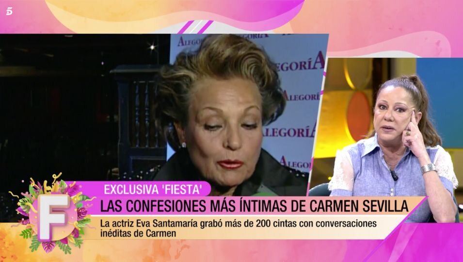 Eva Santamaría en 'Fiesta' | Fuente: Telecinco
