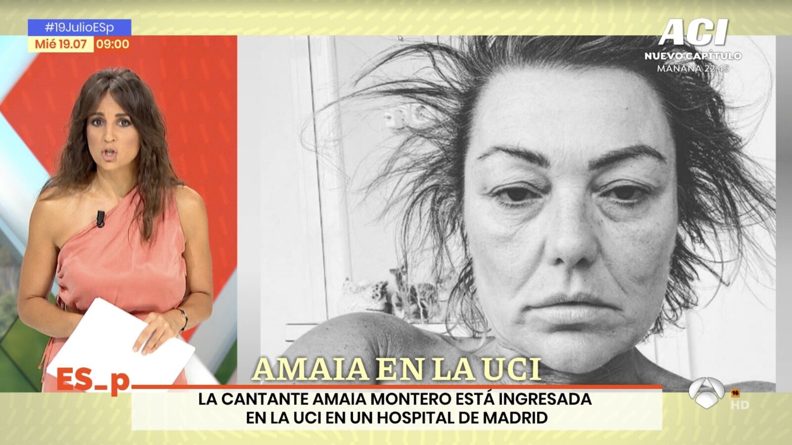 'Espejo Público' revela que Amaia Montero está ingresada en la UCI/ Foto: Antena 3
