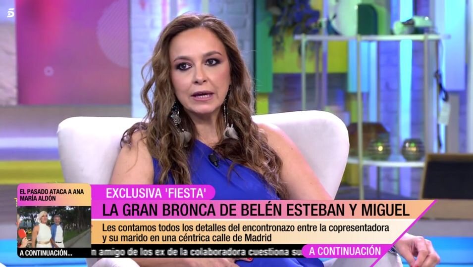 Mónika Vergara habla de una supuesta pelea entre Belén Esteban y su marido Miguel Marcos | Fuente: Telecinco.es