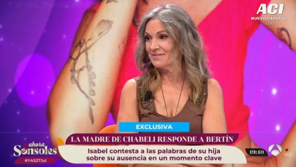 Isabel Márquez, madre de Chabeli Navarro, en 'Y ahora Sonsoles' | Fuente: Antena3.com