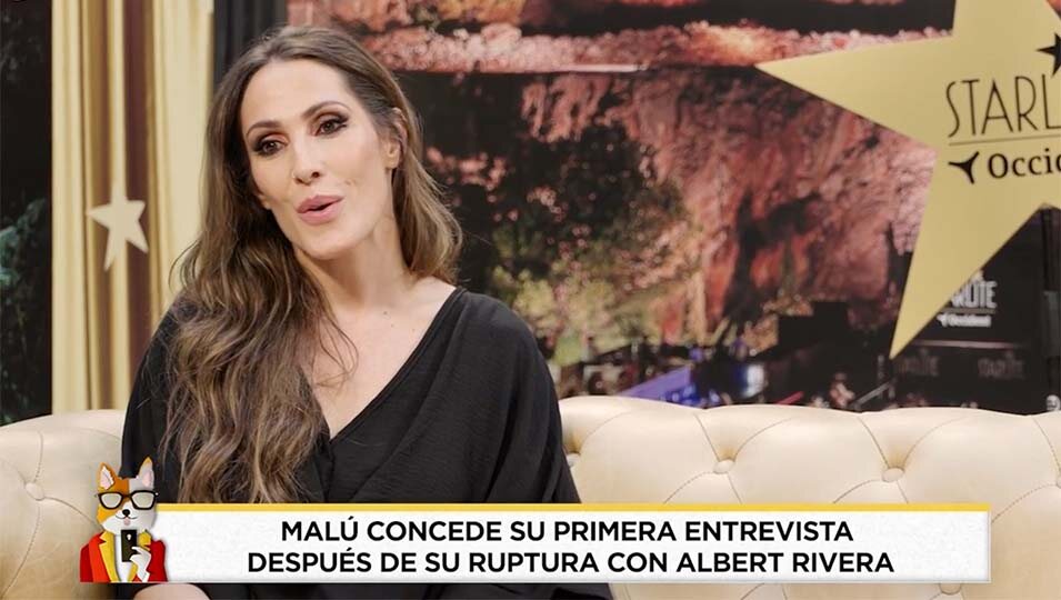 Malú en el fragmento de la entrevista emitida por 'Socialité'/Foto:Telecinco