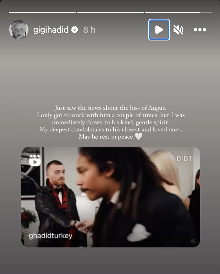 Gigi Hadid y Angus Cloud trabajaron juntos para Ralph Lauren | Foto: Instagram