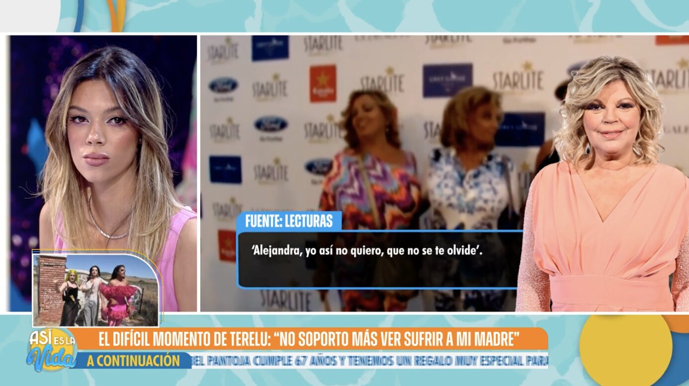 Alejandra Rubio escucha la petición de su madre | Foto: Telecinco.es