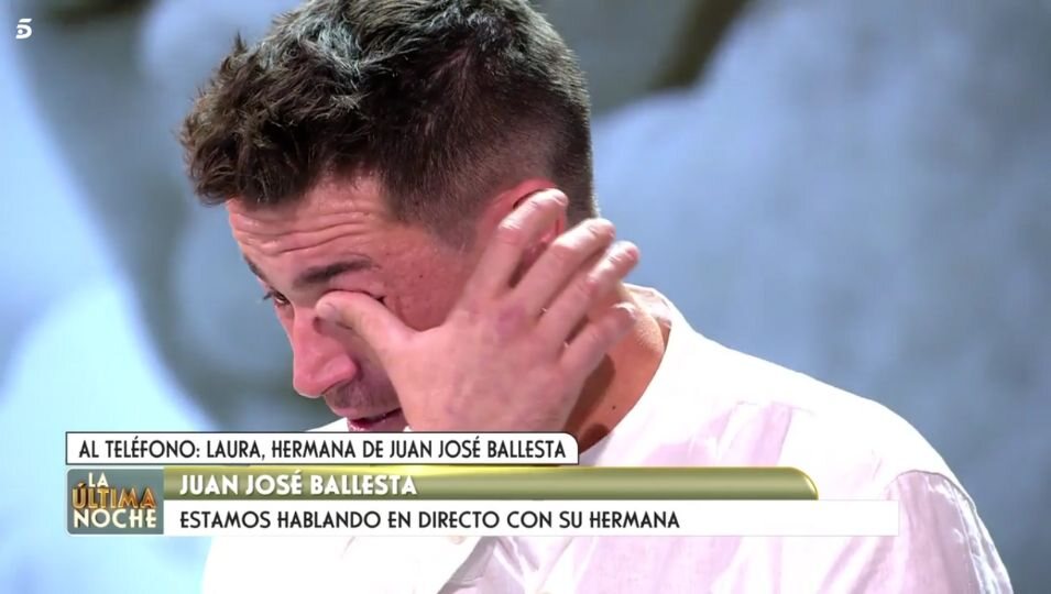 Juan José Ballesta se derrumba en 'La última Noche' | Foto: Telecinco.es