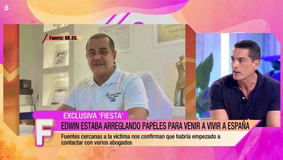 José Ángel Leiras cuenta los planes de Edwin Arrieta de mudarse a España | Fuente: Telecinco.es