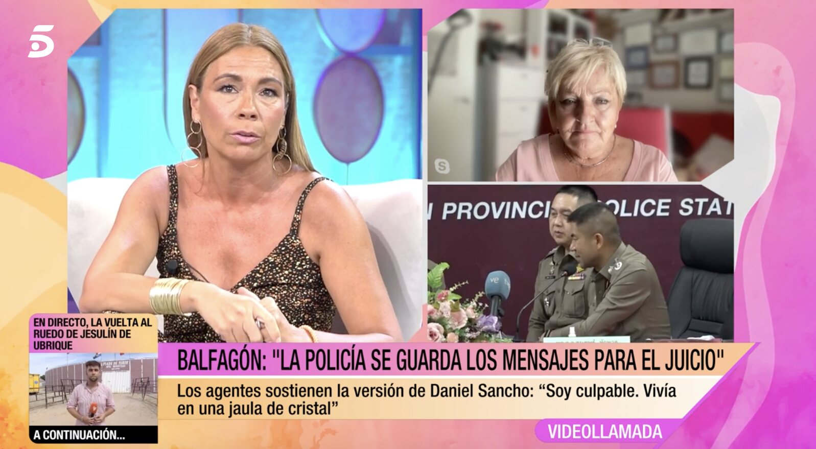 La portavoz de la familia Sancho está hablando por ellos en televisión | Foto: Telecinco.es