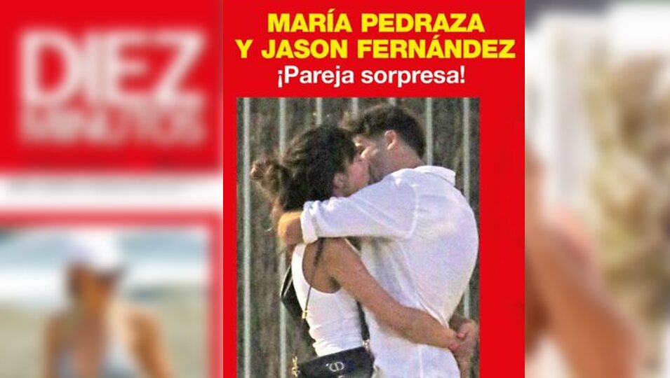 María Pedraza y Jason Fernández besándose apasionadamente | Foto: Diez Minutos
