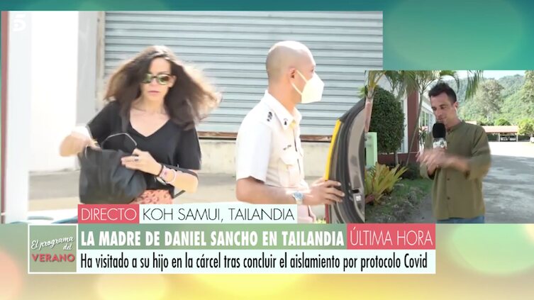 Silvia Bronchalo saliendo de prisión tras visitar a su hijo Daniel Sancho/ Foto: 'El programa del verano'