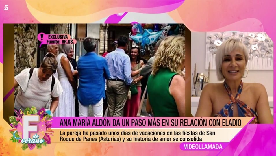 Ana María Aldón cuenta que ha conocido a la familia de Eladio | Foto: Telecinco.es