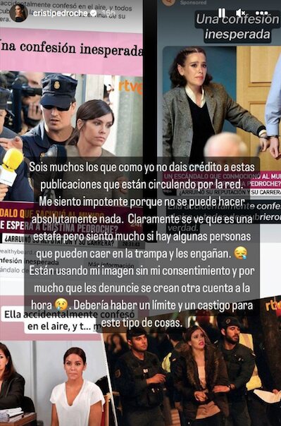 El collage de imágenes de Cristina Pedroche con IA/ Foto: Instagram