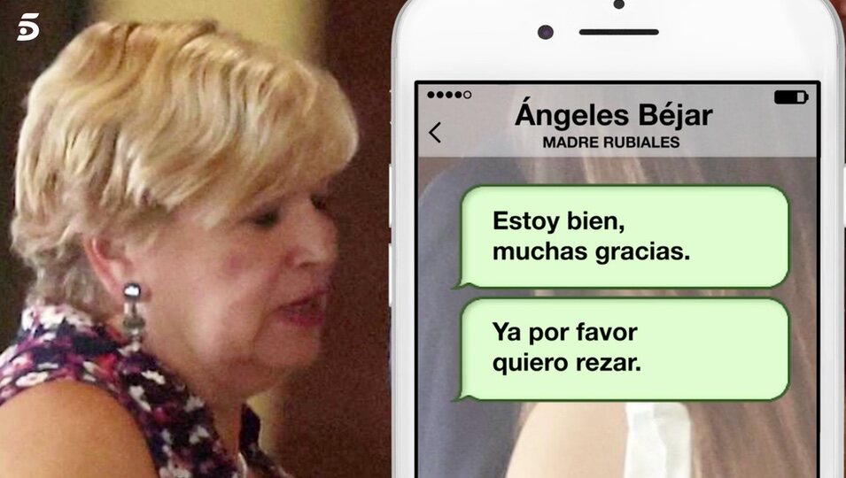 Mensaje de la madre de Luis Rubiales | Foto: telecinco.es