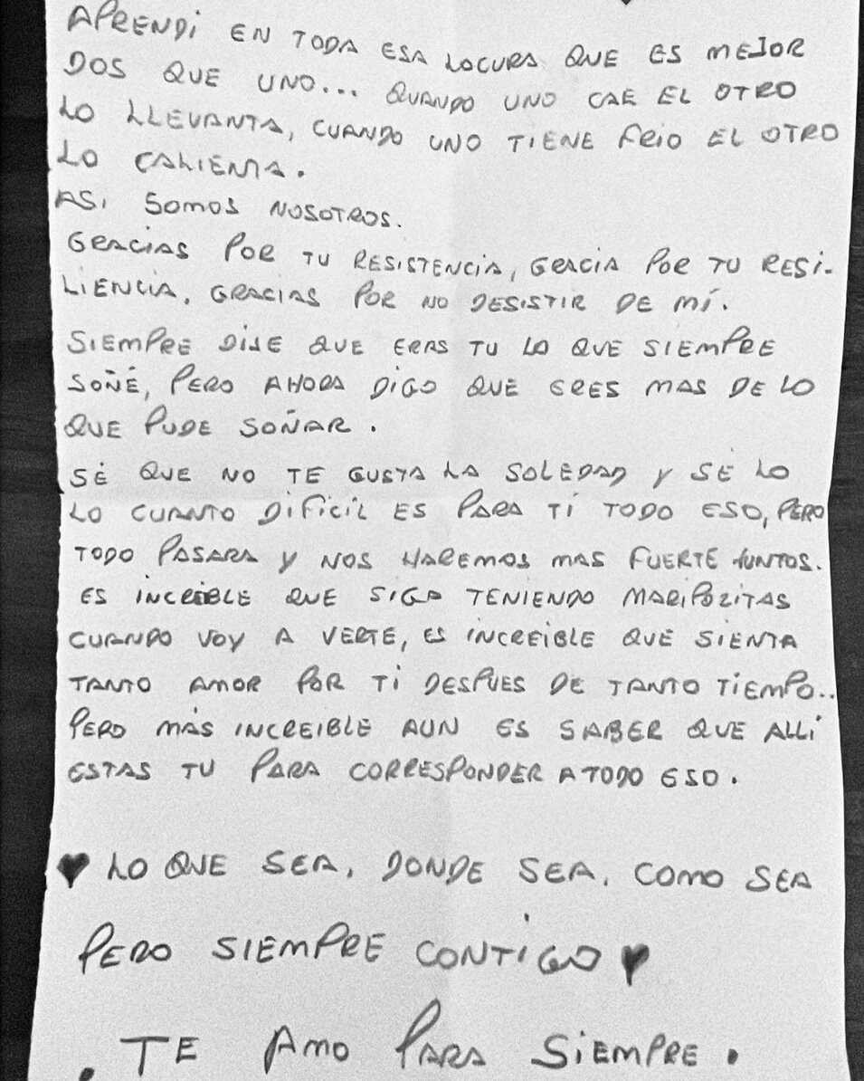 Dani Alves le escribe una carta a Joana Sanz desde prisión | Foto: Instagram