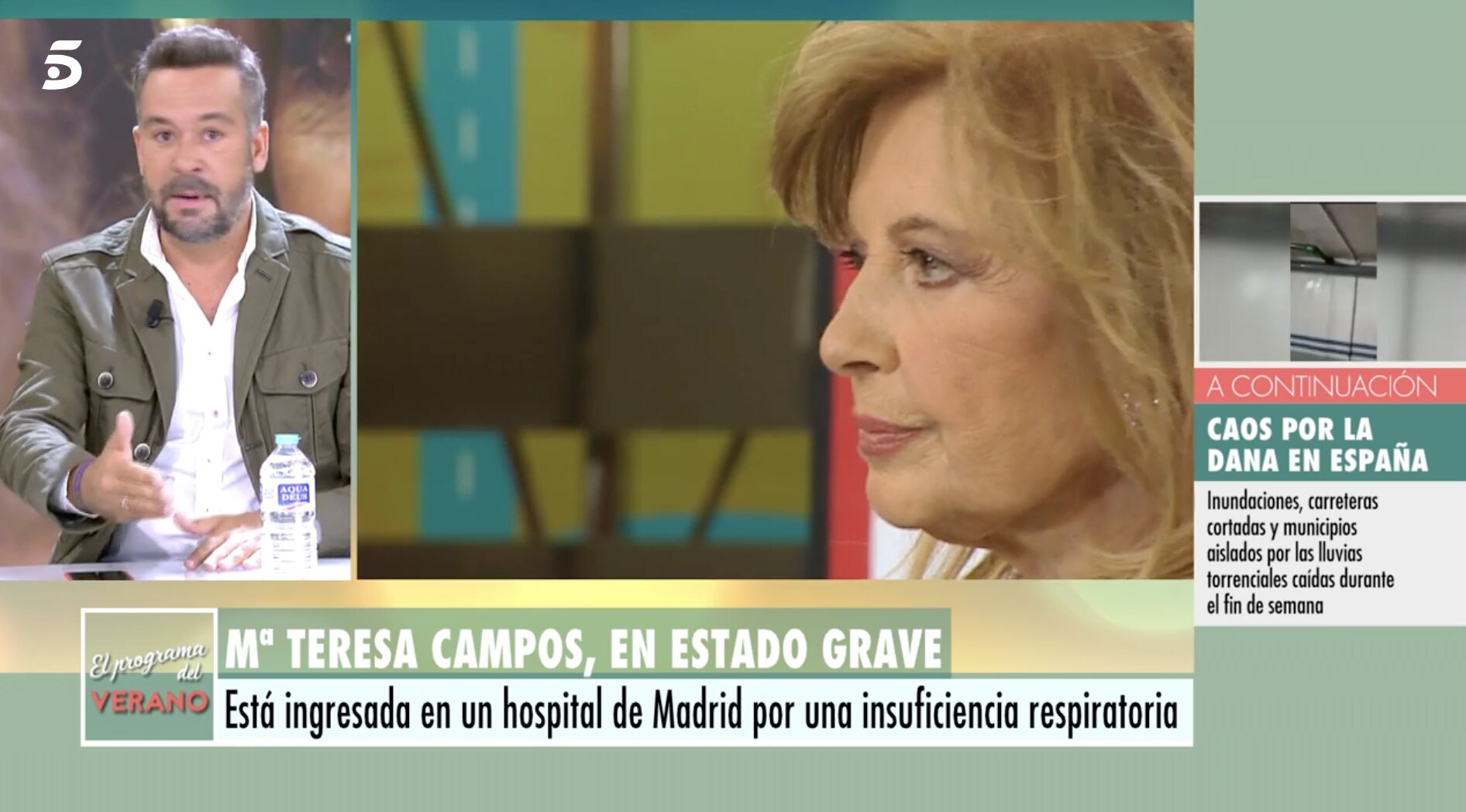 Kike Calleja ha dado la última hora sobre María Teresa Campos | Foto: Telecinco.es
