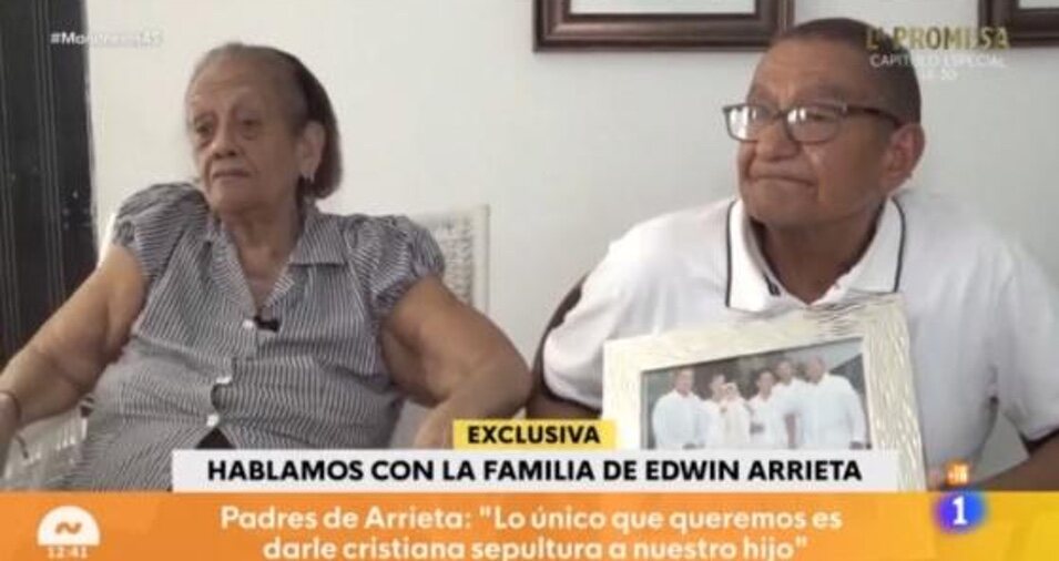 Los padres de Edwin Arrieta en 'Mañaneros'