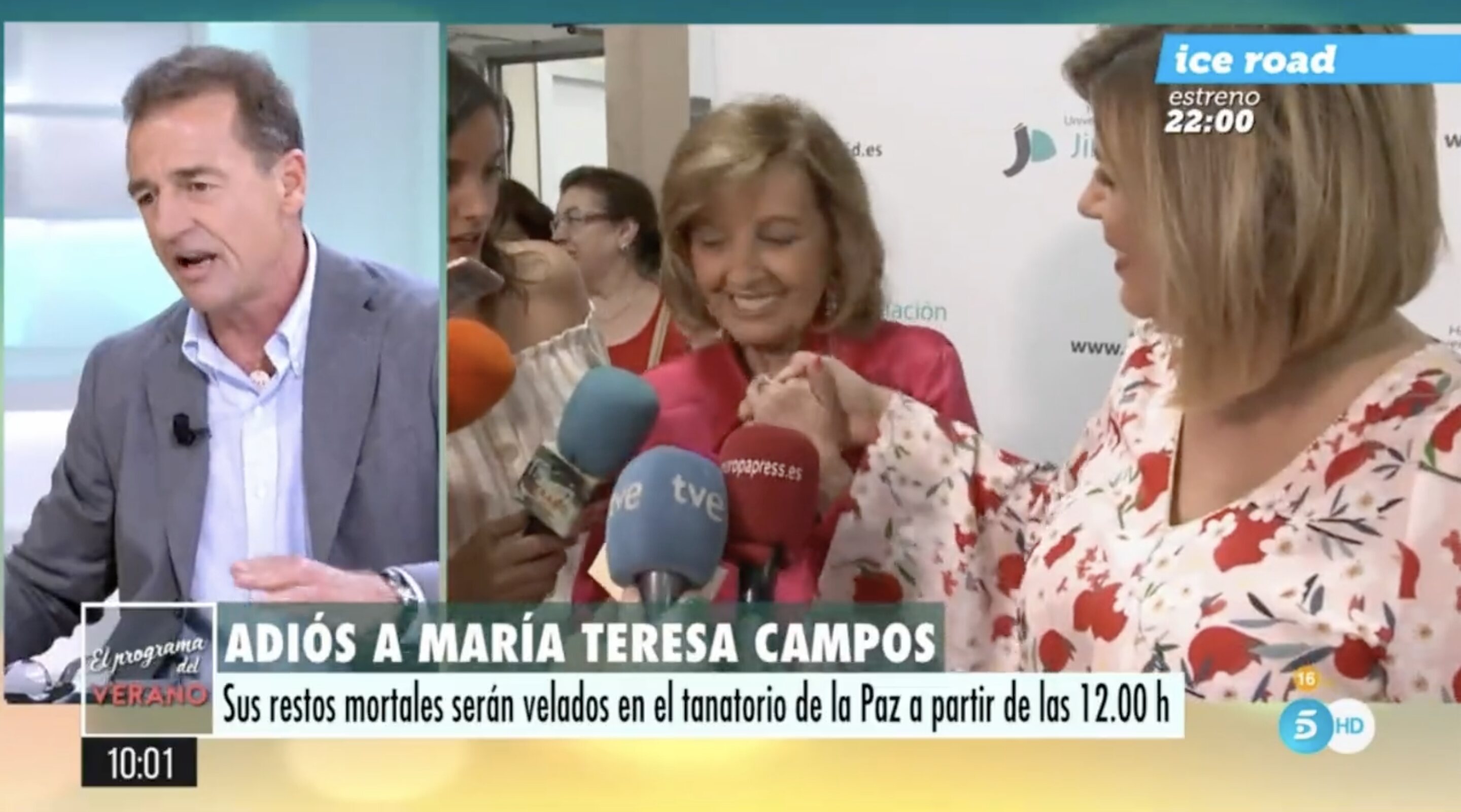 Alessandro Lequio estalló contra María Teresa Campos por loar a Ana Rosa Quintana | Foto: Telecinco.es