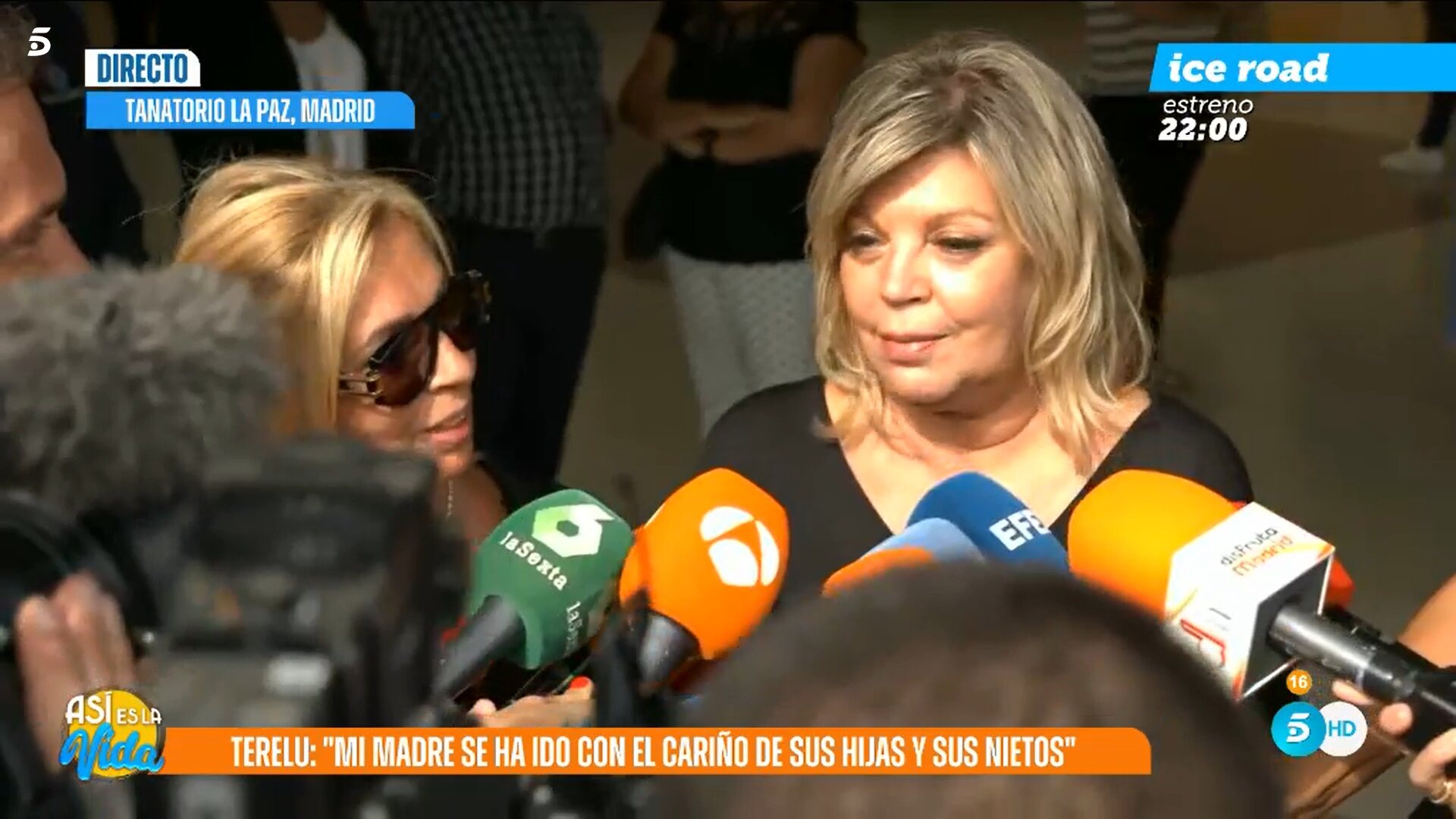 Carmen Borrego y Terelu Campos hablan por primera vez tras la muerte de su madre/ Foto: telecinco.es