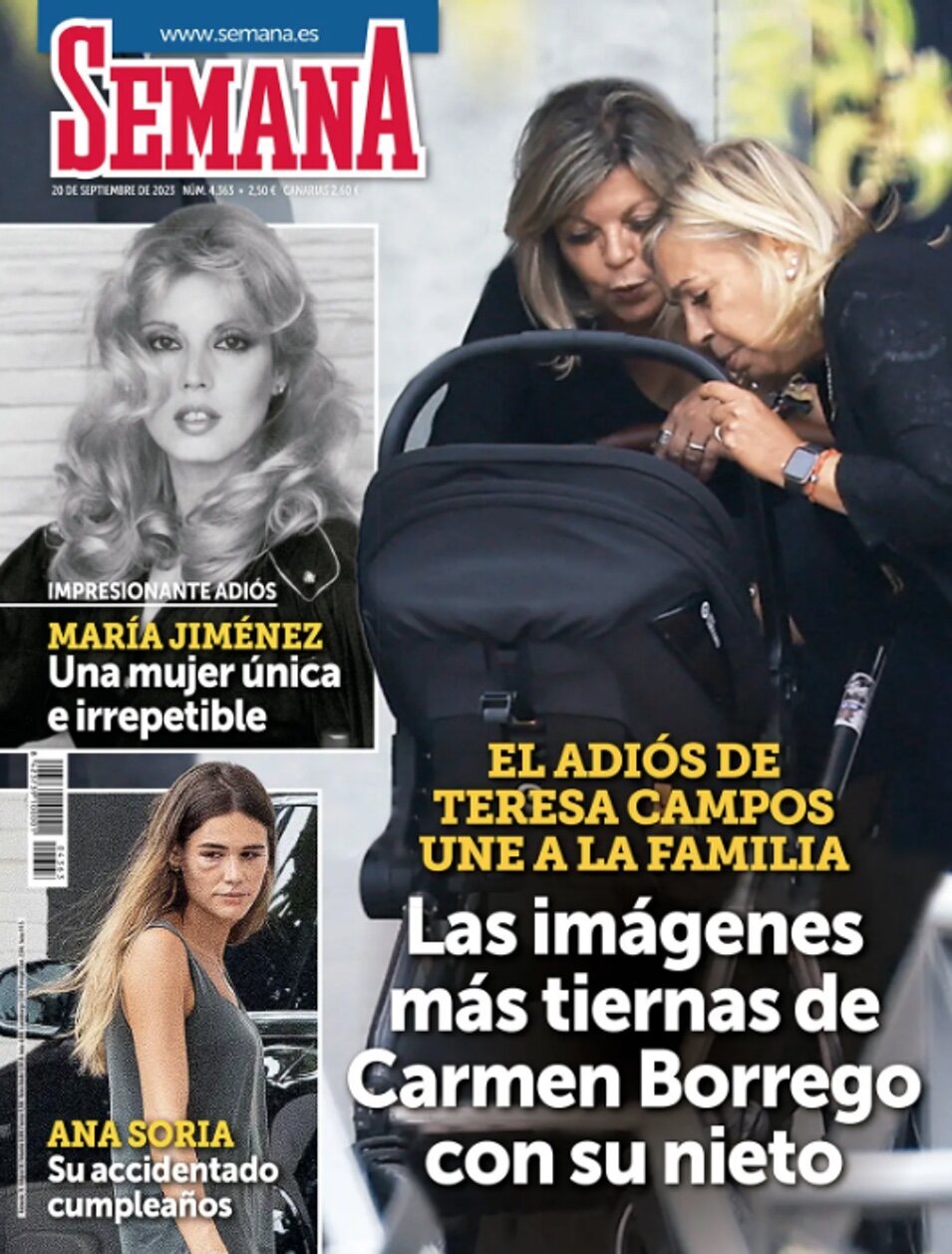 Carmen Borrego y Terelu Campos en la portada de Semana