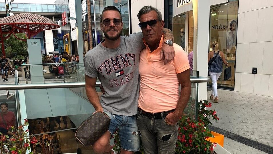 Tony Spina y su padre Antonio | Instagram