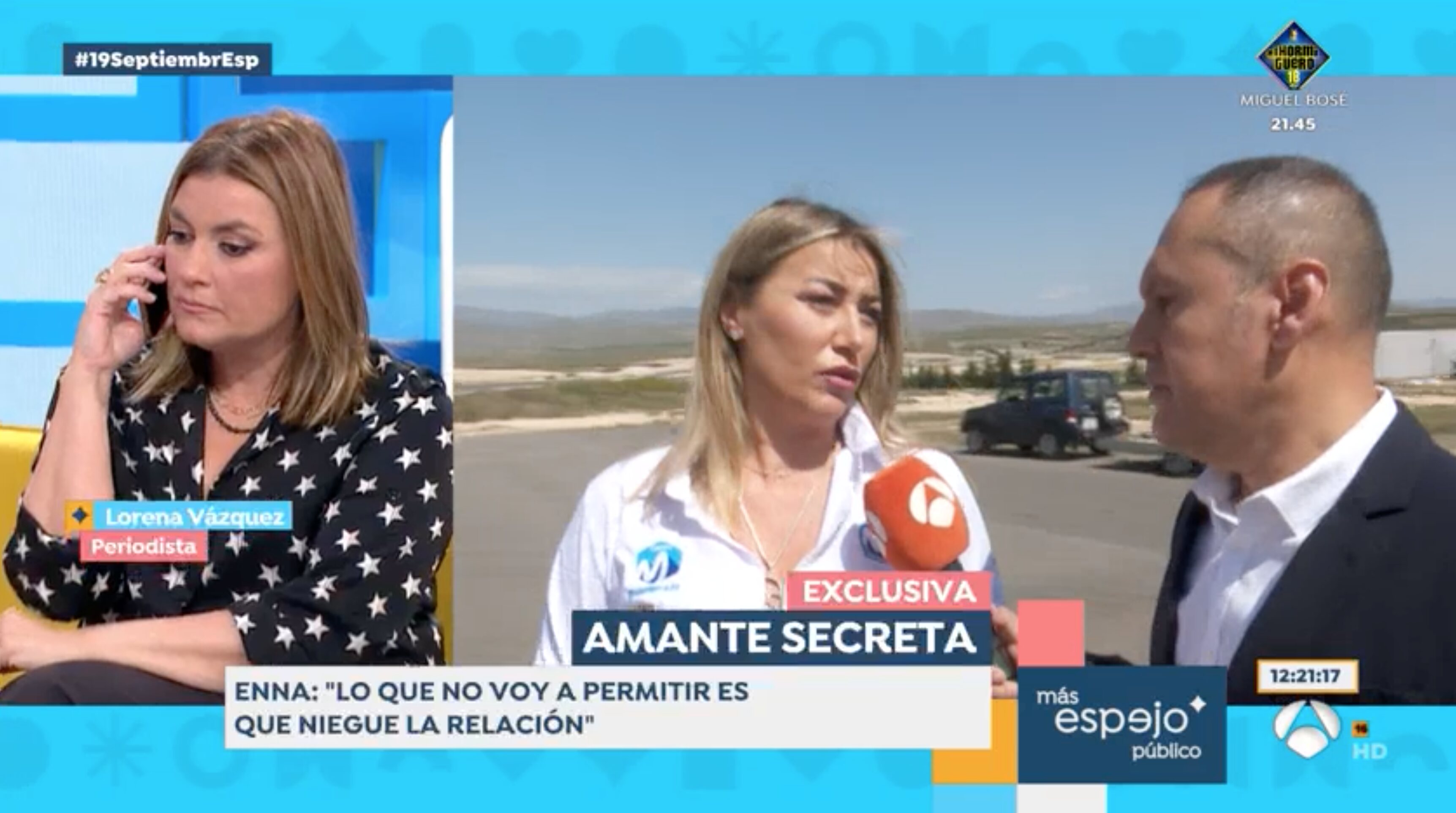 Encarna Navarro y Bertín Osborne tiene ahora mismo una relación nula | Foto: Antena3.com