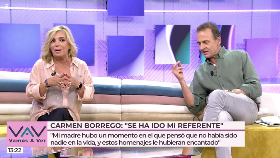 Carmen Borrego y Alessandro Lequio en 'Vamos a ver' | Telecinco