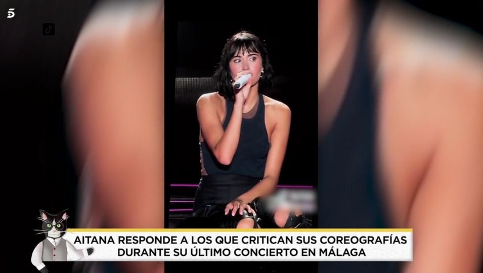 Aitana en su concierto de Málaga | Foto: Telecinco.es