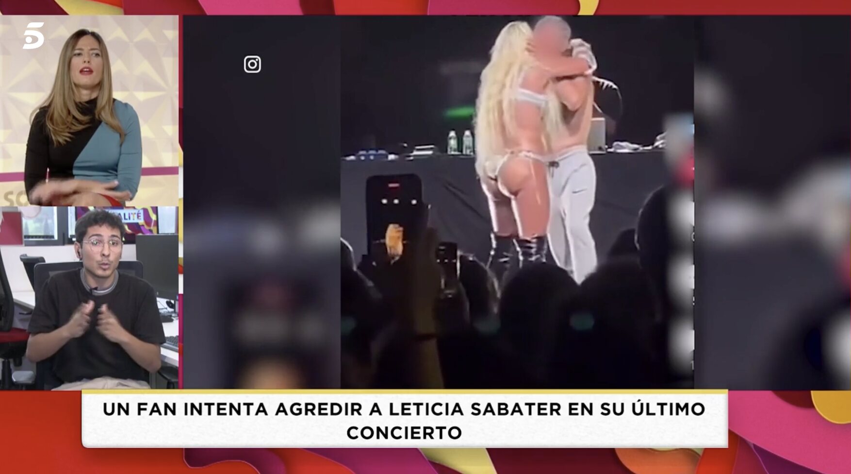Leticia Sabater, agredida por un hombre en una actuación/ Foto: telecinco.es