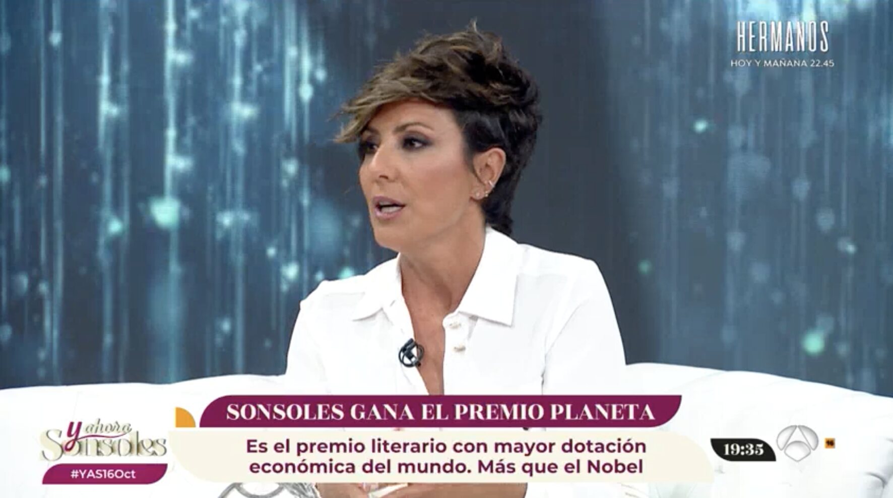 Sonsoles Ónega habla de su victoria en el Premio Planeta 2023/ Foto: Antena 3