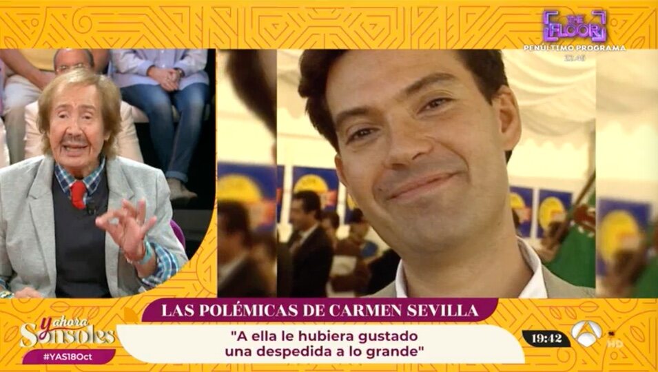 Pablo Sebastian habla de Carmen Sevilla | Foto: antena3.com