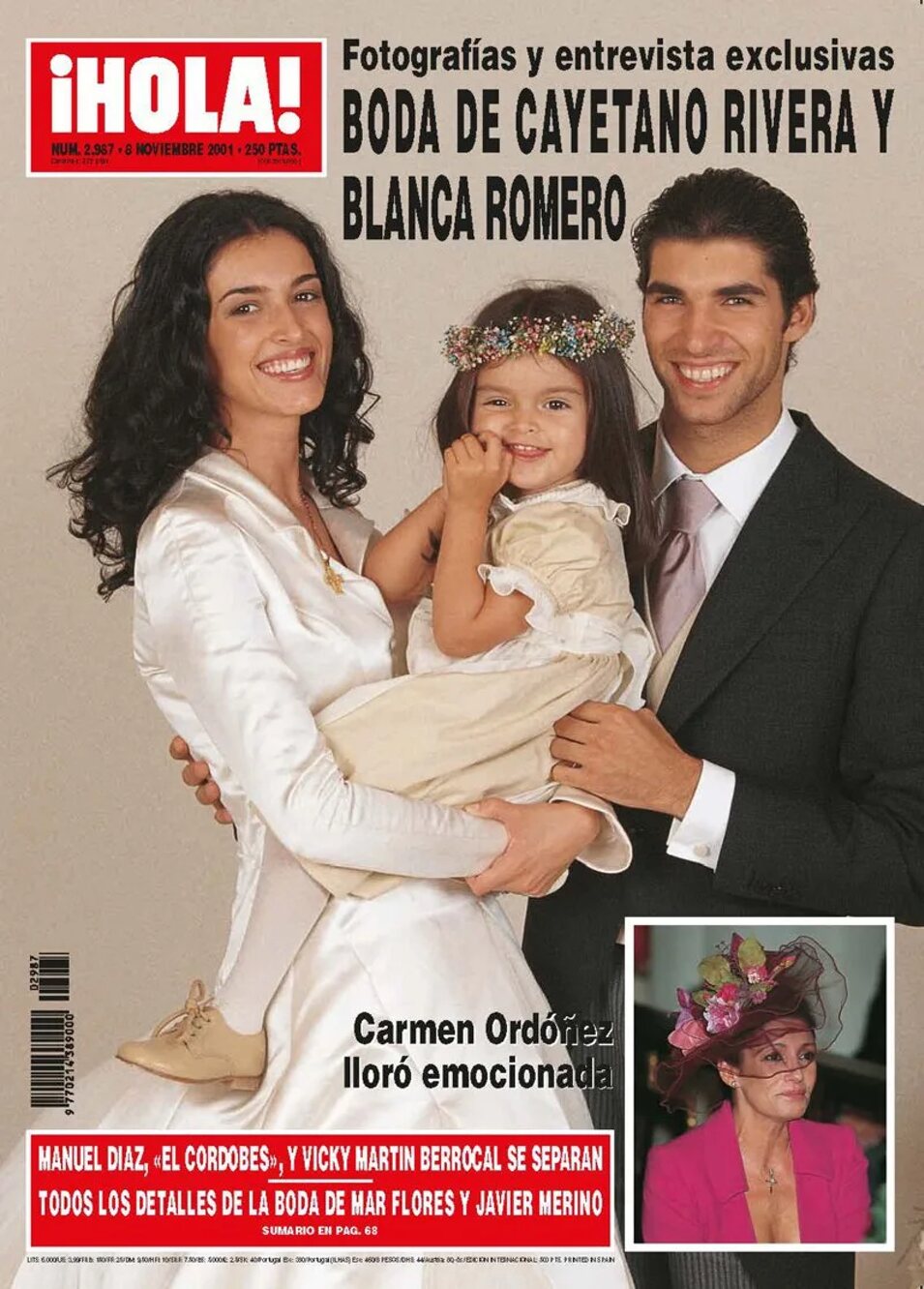 Blanca Romero y Cayetano Rivera se casaron en 2001 en Oviedo | Foto: ¡HOLA!