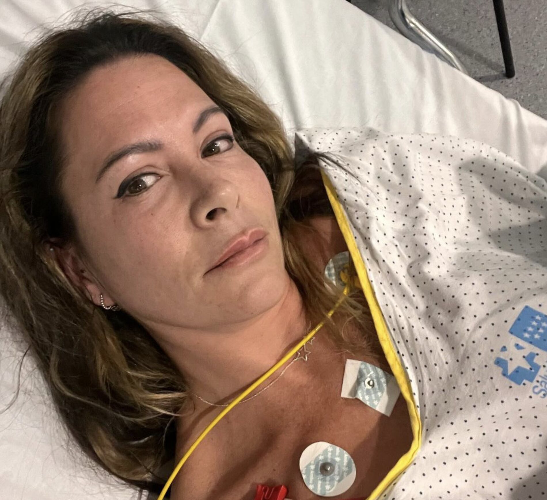 Mar Montoro en la cama de un hospital/ Foto: Instagram