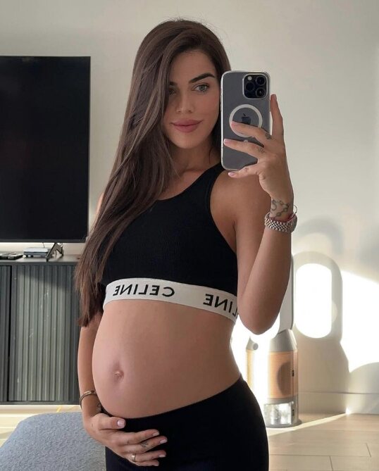 Violeta Mangriñán presumiendo de su segundo embarazo/ Foto: Instagram