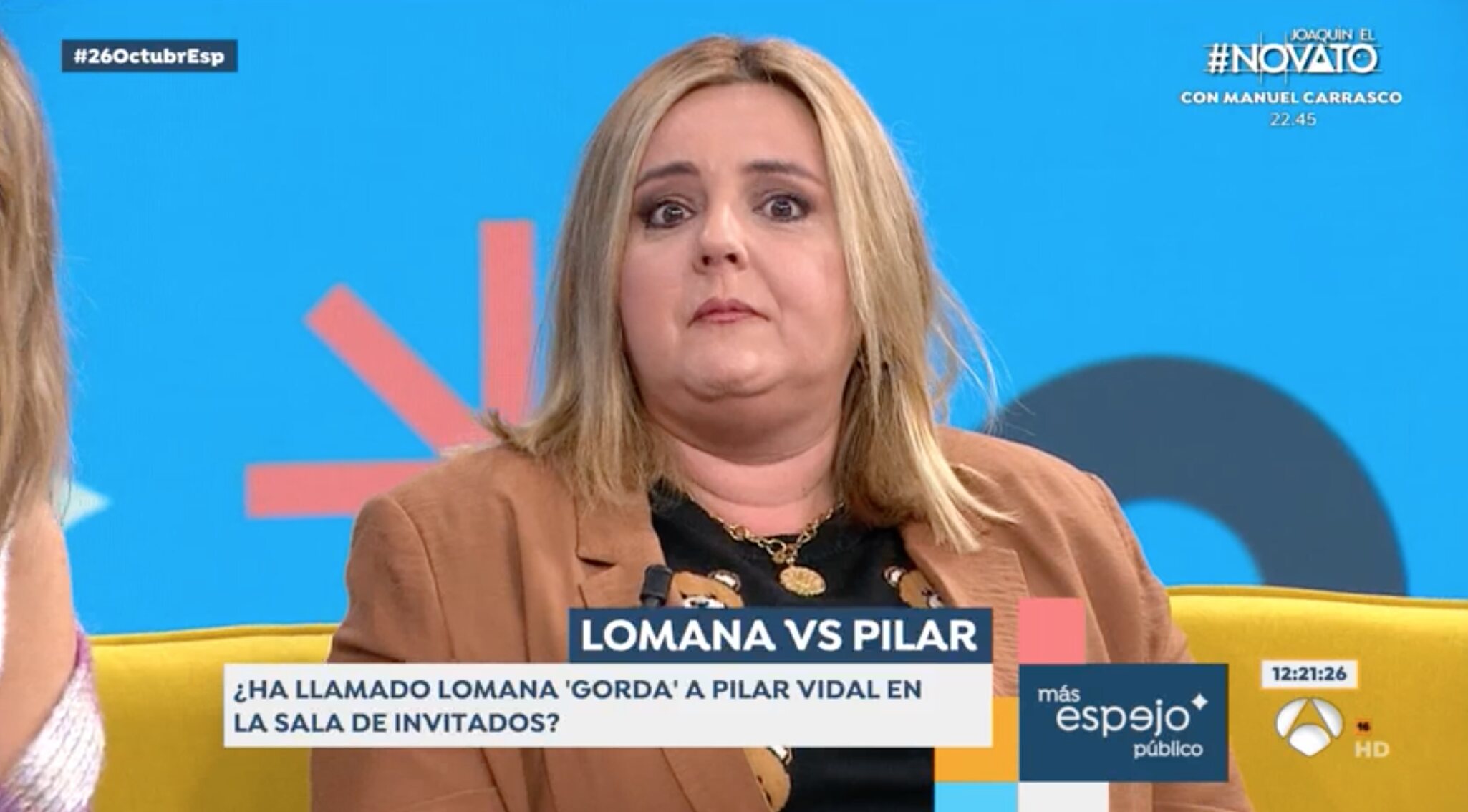 Pilar Vidal acabó llorando al reconocer que su madre también le llama gorda | Foto: Antena3.com