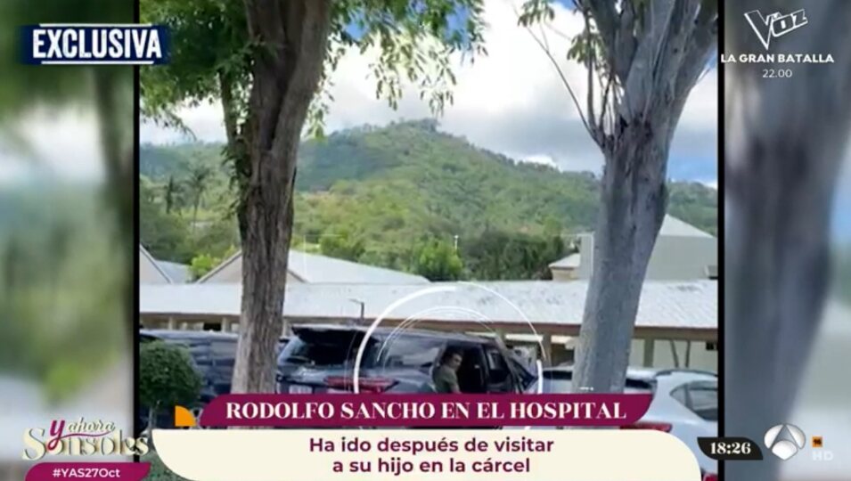 Rodolfo Sancho en el coche fuera del hospital | 'Y ahora Sonsoles'